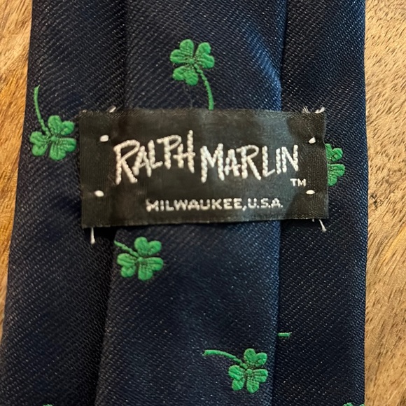 Vintage 60s RALPH MARLIN Shamrock Irish St Patrick's Day Tie Milwaukee USA NEW - Picture 4 of 12